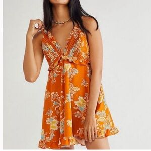 Free People Groovy Orange Bohemian Looking Glass